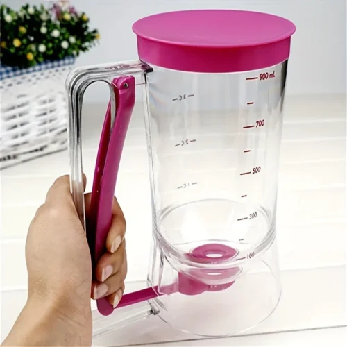 900ml Batter Dispenser: Precise Tool for Pancakes, Cupcakes, and Pastry Baking