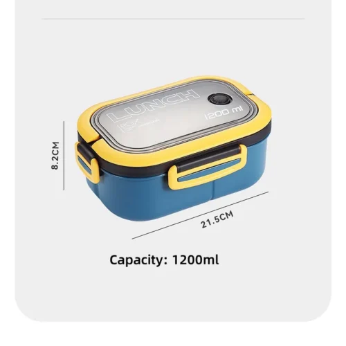 Cute Kids' Lunch Box with Compartments: Microwaveable Bento for School & Outdoor Fun