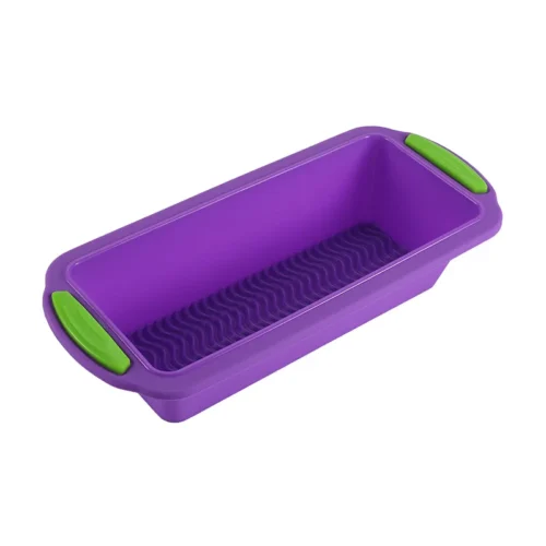 Rectangular Two-Color Silicone Toast Baking Tray: Non-Stick Cake and Bread Baking Mold