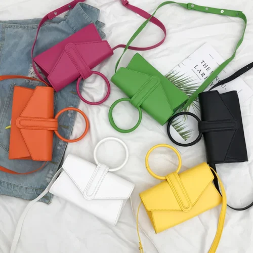 Designer Crossbody Bags - Candy-Colored Shoulder Bags for Women
