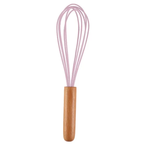 Versatile Silicone Egg Beater with Wooden Handle | Ideal for Baking and Cooking