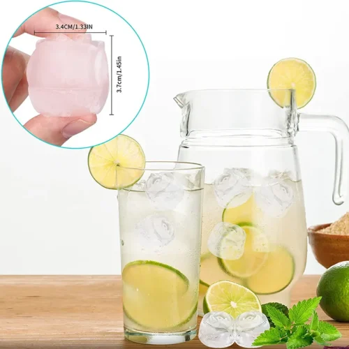 3D Rose Ice Molds: Create Stunning Flower-Shaped Ice Cubes for Cocktails and Drinks