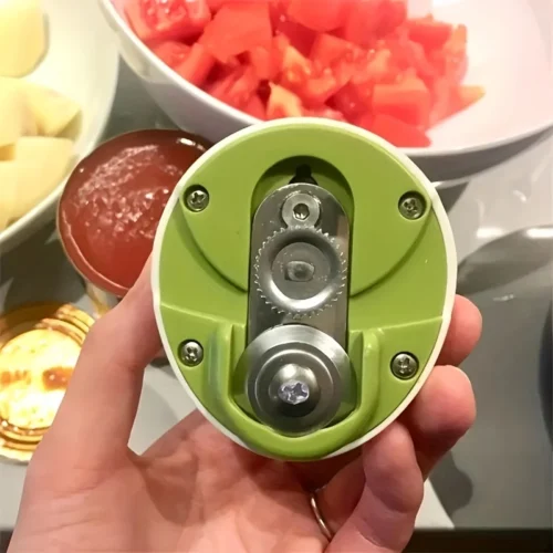 Adjustable Portable Manual Can Opener - Anti-Slip, Easy Twist Gadget for Jar and Bottle Opening