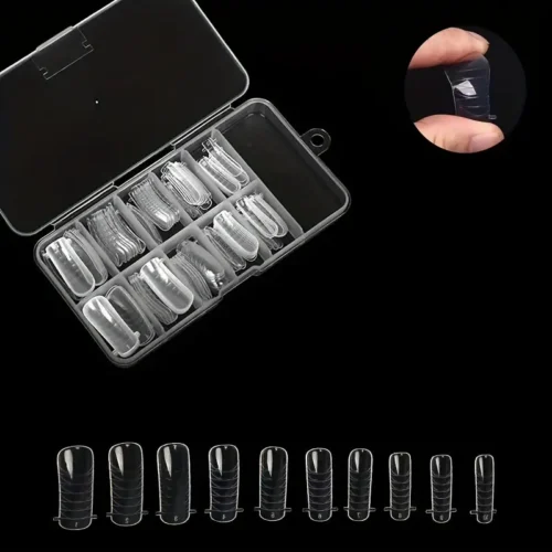 Poly Extension Gel Dual Nail Forms - 120 Clear Tips