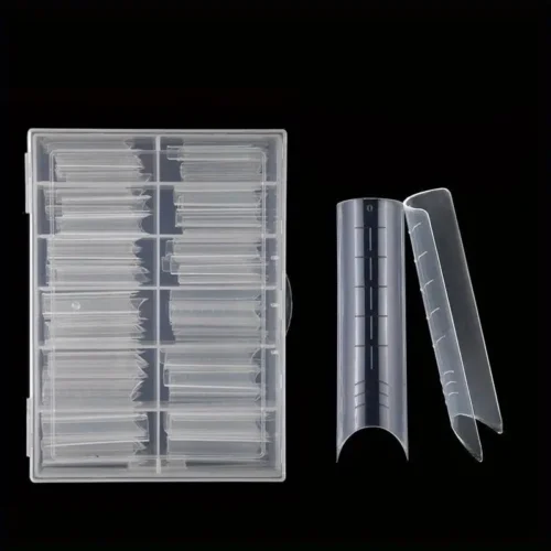 Poly Extension Gel Dual Nail Forms - 120 Clear Tips