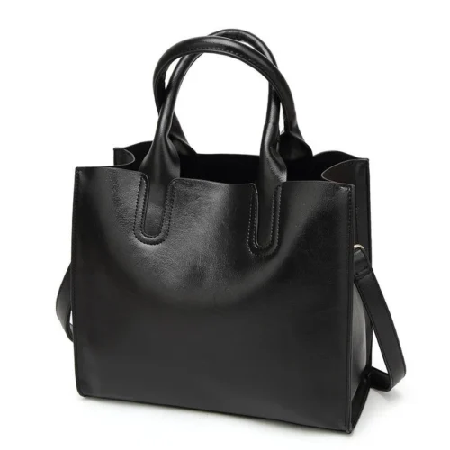 Designer Leather Tote - Minimalist Bag for Versatile Functionality