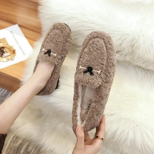 Elevate Your Winter Wardrobe with Plush Cotton Shoes / Stylish, Warm, and Available in Larger Sizes