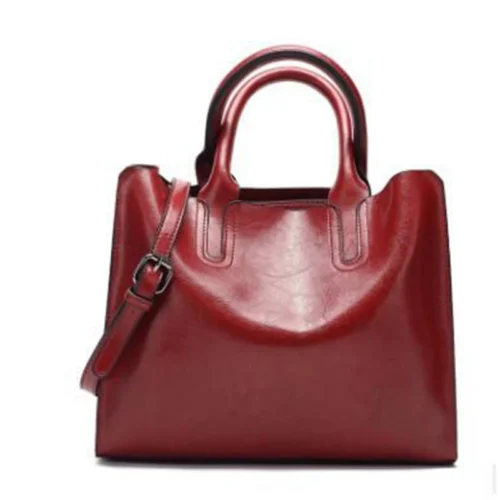 Designer Leather Tote - Minimalist Bag for Versatile Functionality