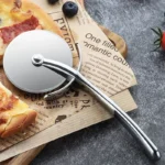Stainless Steel Pizza Cutter - Versatile Round Knife for Pizza, Cake, Bread, Pies, Pastries, Pasta Dough, and More - Essential Kitchen Baking Tools