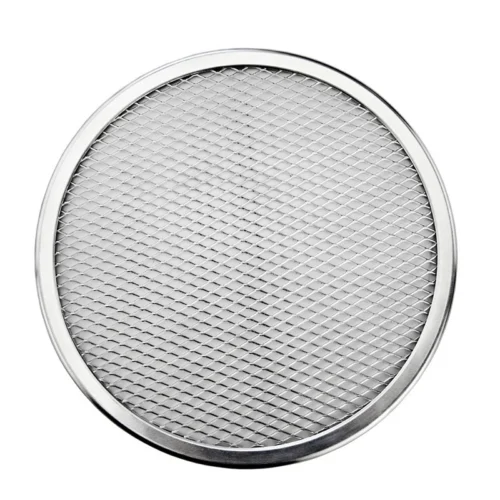 Aluminum Mesh Pizza Screen - Round Baking Tray for Thin Crust Pizzas
