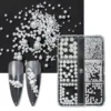Sparkling Nail Art Gems in 6 Grids: Tiny Pearls and Rhinestones for Nails - Elevate Your Nail Art with Eye-Catching Jewels