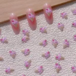 30pcs Ice Cream Nail Art Charms: Transparent Strawberry Ice-Cream Nail Art Jewelry - Perfect for DIY Nail Creations and Professional Nail Salons, Must-Have Nail Art Accessories