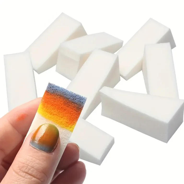 8pcs/20pcs Nail Art Sponges: Triangle Shape Cosmetic Wedges for Makeup Application - Simple and Sophisticated Beauty Tools