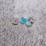 Aurora Holographic Heart Nail Art Stickers: Valentine's Day Nail Decorations for Women and Girls - Love Sticker Nail Art Decals with Stunning Laser Designs