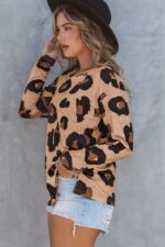 Leopard Print Long Sleeve Top - A Wild and Stylish Choice