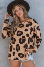 Leopard Print Long Sleeve Top - A Wild and Stylish Choice