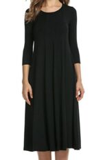 Maxi Full Color Dress with Long Sleeves Many Colors Available