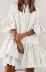 Women's High-End Chiffon Loose Solid Color Dress