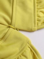 Solid Color Turtleneck Open Back Long Sleeve Women's Jumpsuit