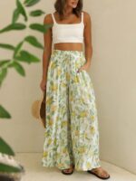 Loose Casual Fashion Trousers with Wide-Leg Style