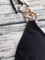 Sexy New Bikini Split Swimsuit with Fashion Ribbon Detail for Ladies