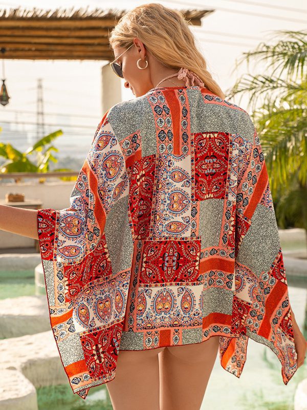 Sun-Kissed Beach Cover-Up: Kimono Cardigan for Sun Protection and Style