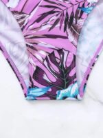 Cross Design Floral Bikini Swimsuit for a Stylish Look