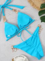 Sizzling Strappy Two-Piece Bikini Swimsuit for a Hot Beach Look