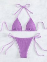 Sultry Waves-New Fashionable and Sexy Wave Pattern Lace-Up Bikini