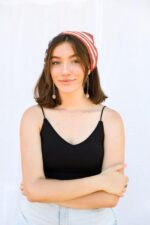 Crocheted American Flag Hair Bandana- Show Your Patriotic Style with Handcrafted Elegance