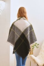 Winter Plaid Shawl Scarf- Embrace Cozy Style with Timeless Plaid