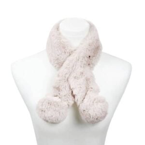 Fashionable Faux Fur Pom Pom Scarf- Add Flair to Your Winter Ensemble