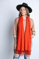 Cashmere Feel Long Scarf- Wrap Yourself in Cozy Elegance