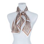 Wildly Stylish Leopard Silk Scarf- Elevate Your Outfit with Animal Print Elegance