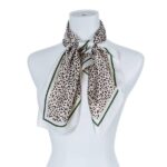 Wildly Stylish Leopard Silk Scarf- Elevate Your Outfit with Animal Print Elegance