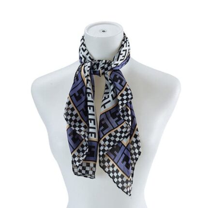 Glamorous Pleated Silk Scarf- Elevate Your Look with Luxurious Texture