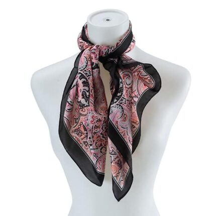Stylish Multi-Pattern Silk Scarf- Elevate Your Look with Trendy Elegance