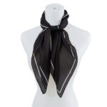 Elegant Satin Fashion Square Neck Scarf- Elevate Your Style with Chic Sophistication