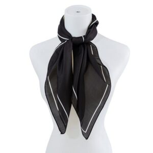 Elegant Satin Fashion Square Neck Scarf- Elevate Your Style with Chic Sophistication