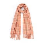 Chic Striped Plaid Fringed Scarf- Elevate Your Look with Timeless Style