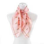 Adorable Puppy Pattern Silk Fashion Scarf- Elevate Your Look with Playful Elegance