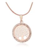 Celtic Tree of Life Pendant for Women with Cubic Zirconia