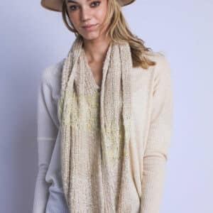 Dual-Toned Infinity String Scarf- Elevate Your Style with Versatile Sophistication