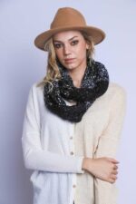 Dual-Toned Infinity String Scarf- Elevate Your Style with Versatile Sophistication