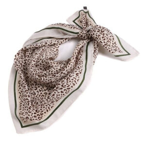 Wildly Stylish Leopard Silk Scarf- Elevate Your Outfit with Animal Print Elegance