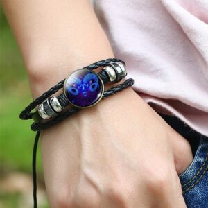 Starry Sky Constellations Luminous Bracelet- Fashionable Nightlight Punk Style for Men, Women, and Children