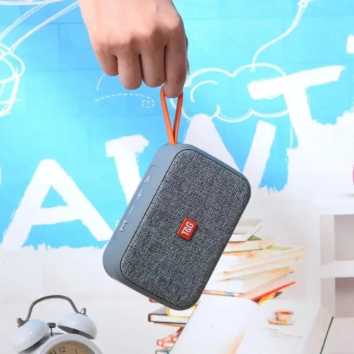 Portable Mini Bluetooth Speaker, Wireless Soundbar with HIFI Subwoofer, TF Card, FM Radio, and Aux Support