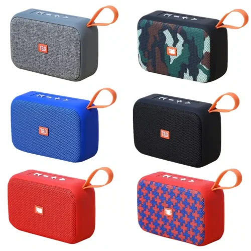 Portable Mini Bluetooth Speaker, Wireless Soundbar with HIFI Subwoofer, TF Card, FM Radio, and Aux Support