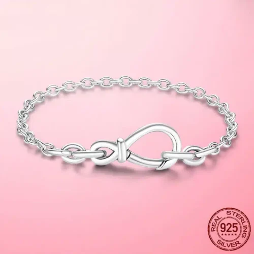 Timeless 925 Sterling Silver Me Bracelet – Pulseira Collection Charm Jewelry for Women