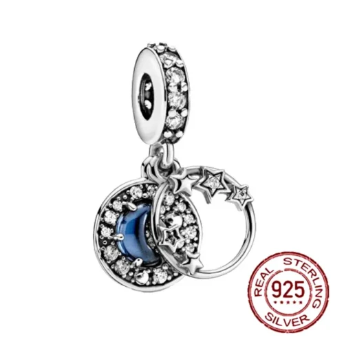 Captivating Blue Astronaut Charm – 925 Sterling Silver Bead for Luxury Bracelets & Necklaces